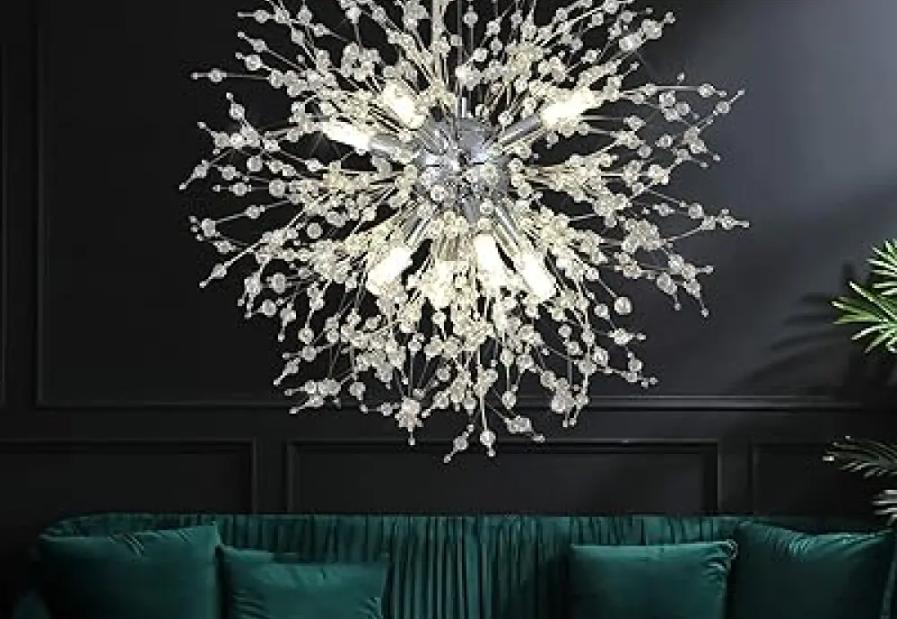 gold and crystal chandelier