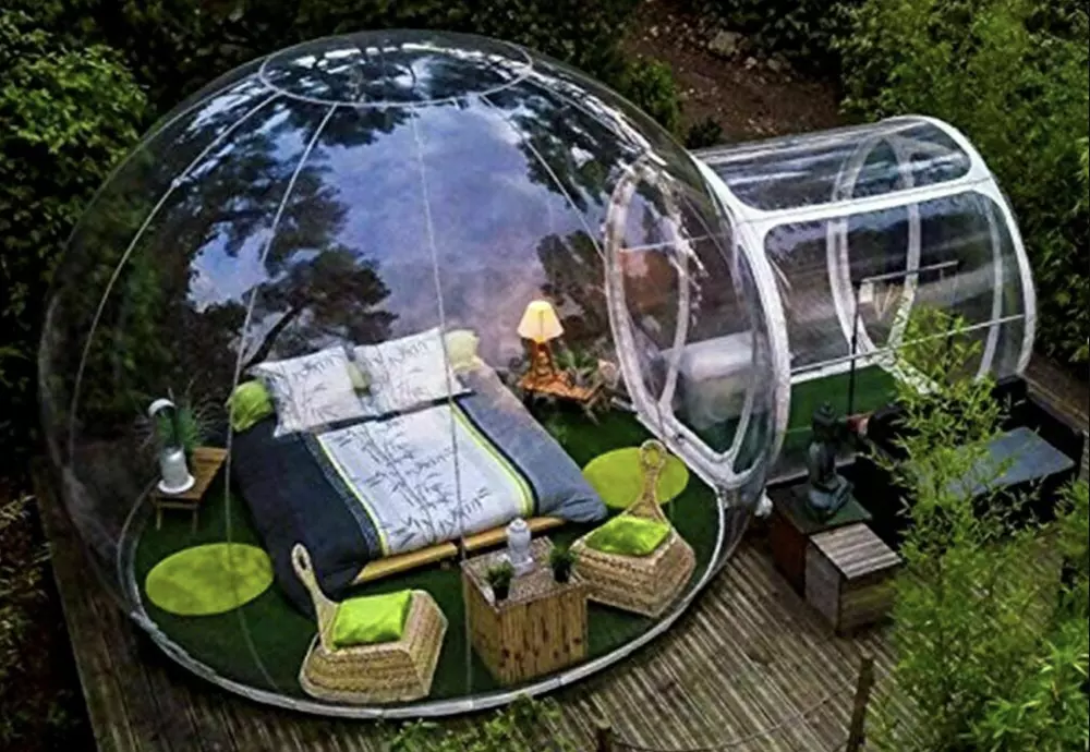 plastic bubble tent