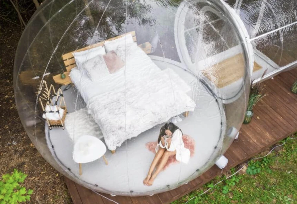 transparent bubble tent