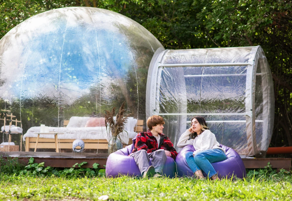 inflatable outdoor bubble tent