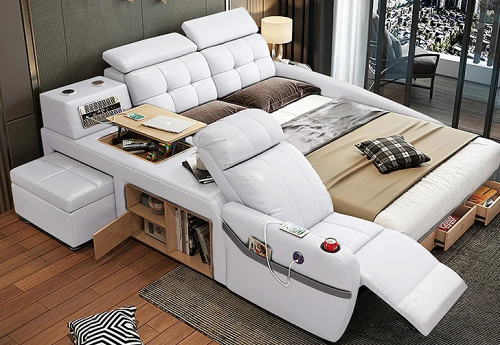 modern electric multifunctional smart fabric bed